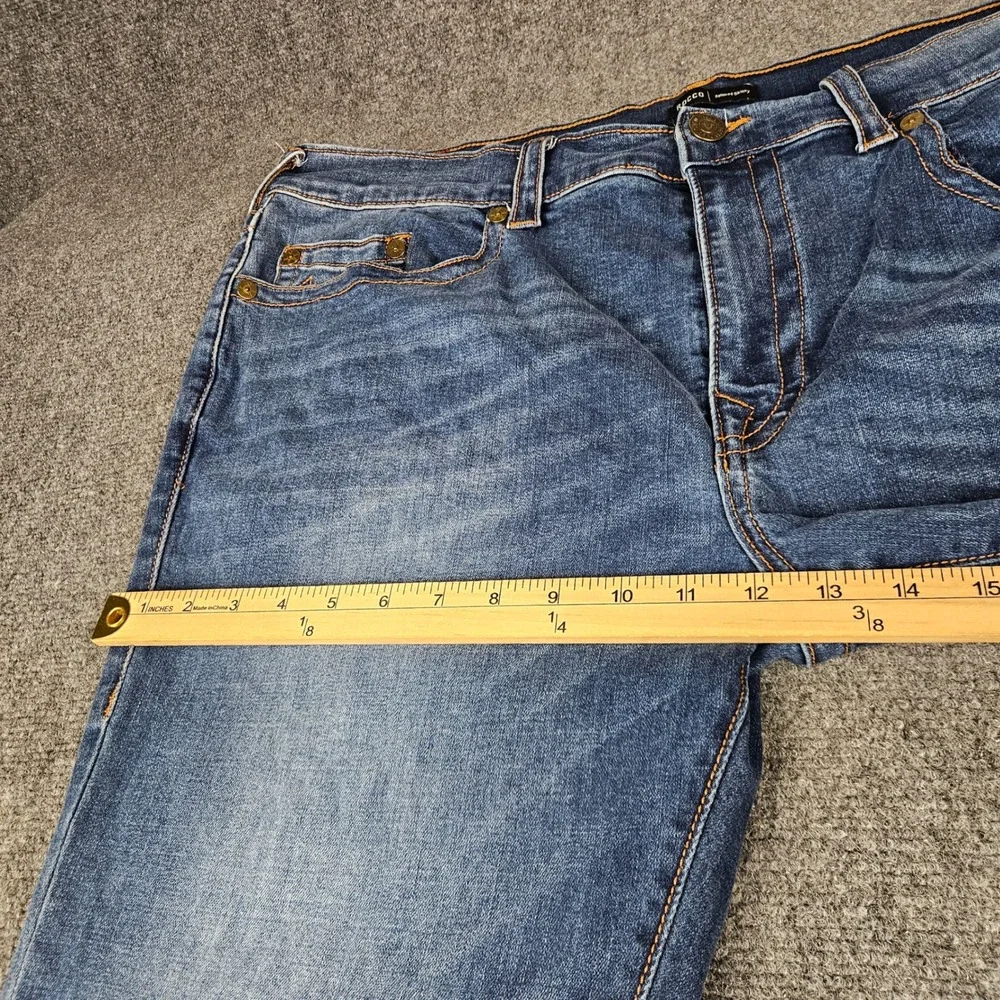 True Religion Rocco Relaxed Skinny Jeans Mens 40x34 Blue Medium Wash Denim